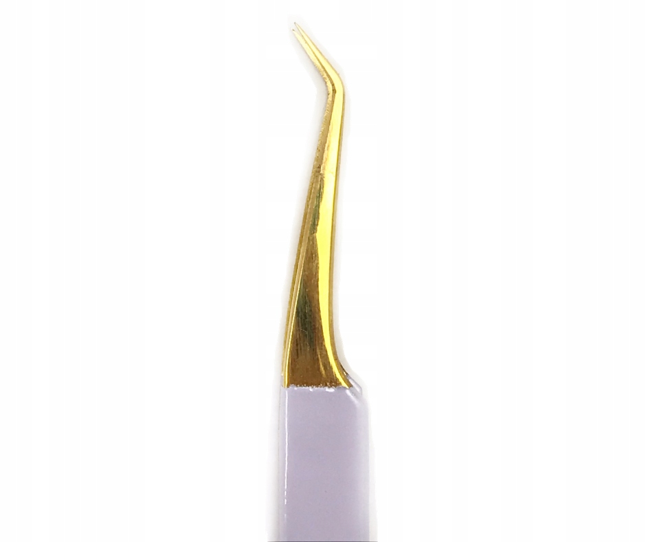 Pęseta do rzęs ProjectLashes SUGAR 45° Złota