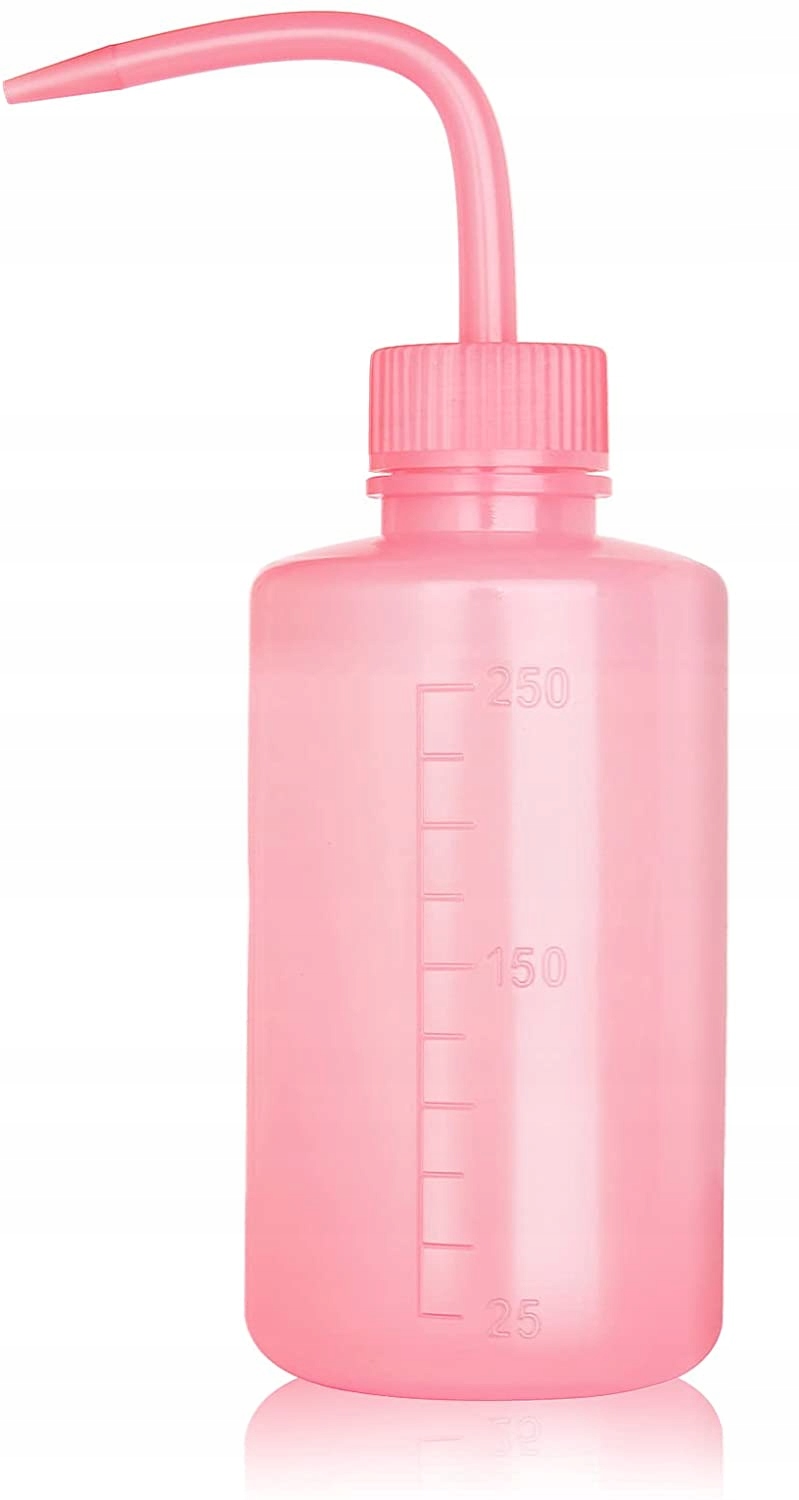 BUTELKA TRYSKAWKA 250ml DO MYCIA RZĘS RÓŻOWA