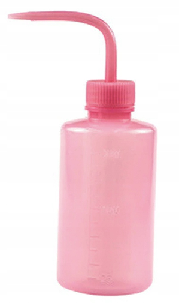 BUTELKA TRYSKAWKA 250ml DO MYCIA RZĘS RÓŻOWA
