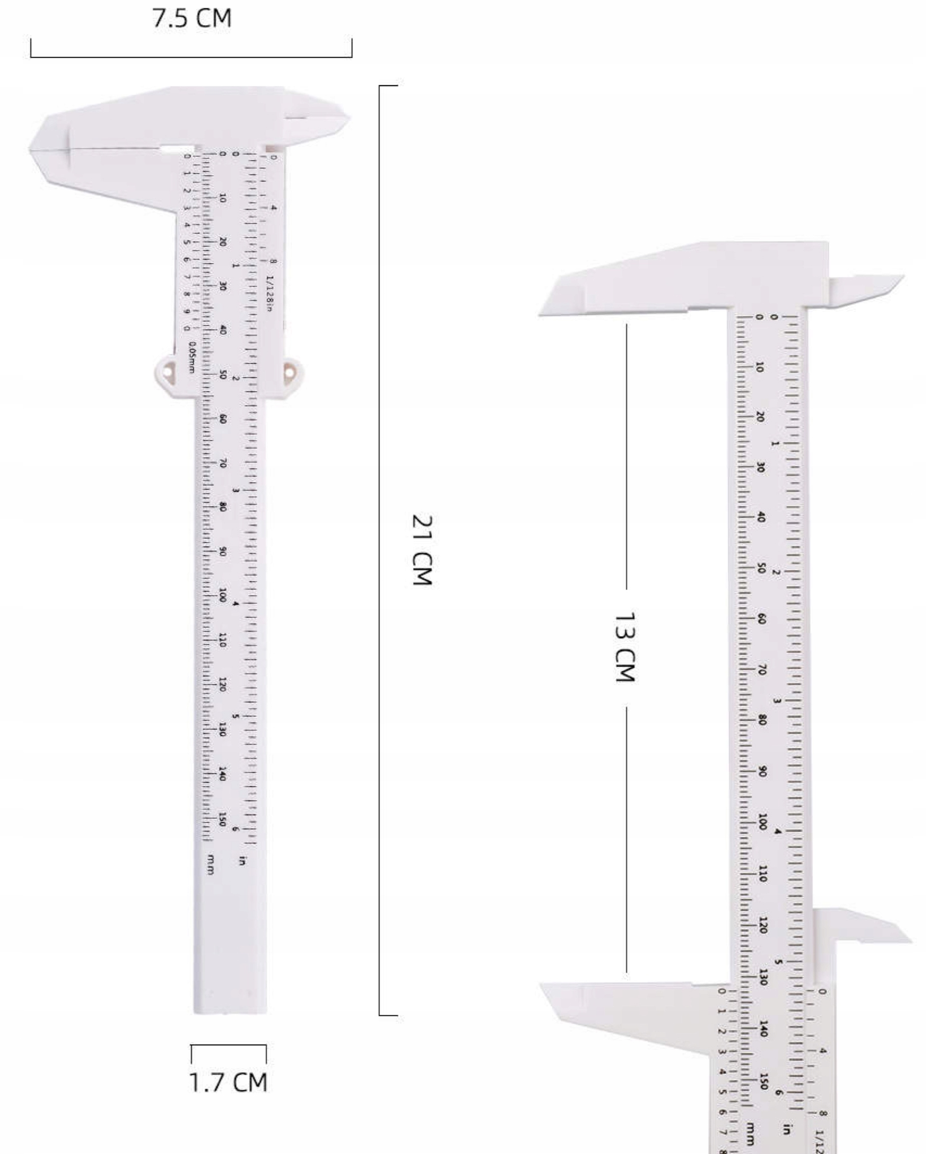 SUWMIARKA DO BRWI GEOMETRIA BRWI MIARKA DUŻA 15CM