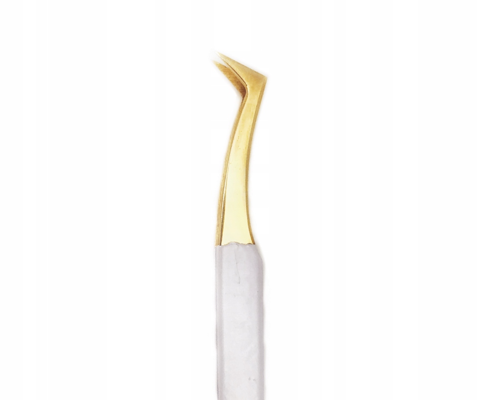 Pęseta do rzęs ProjectLashes Swan VANILLA Złota