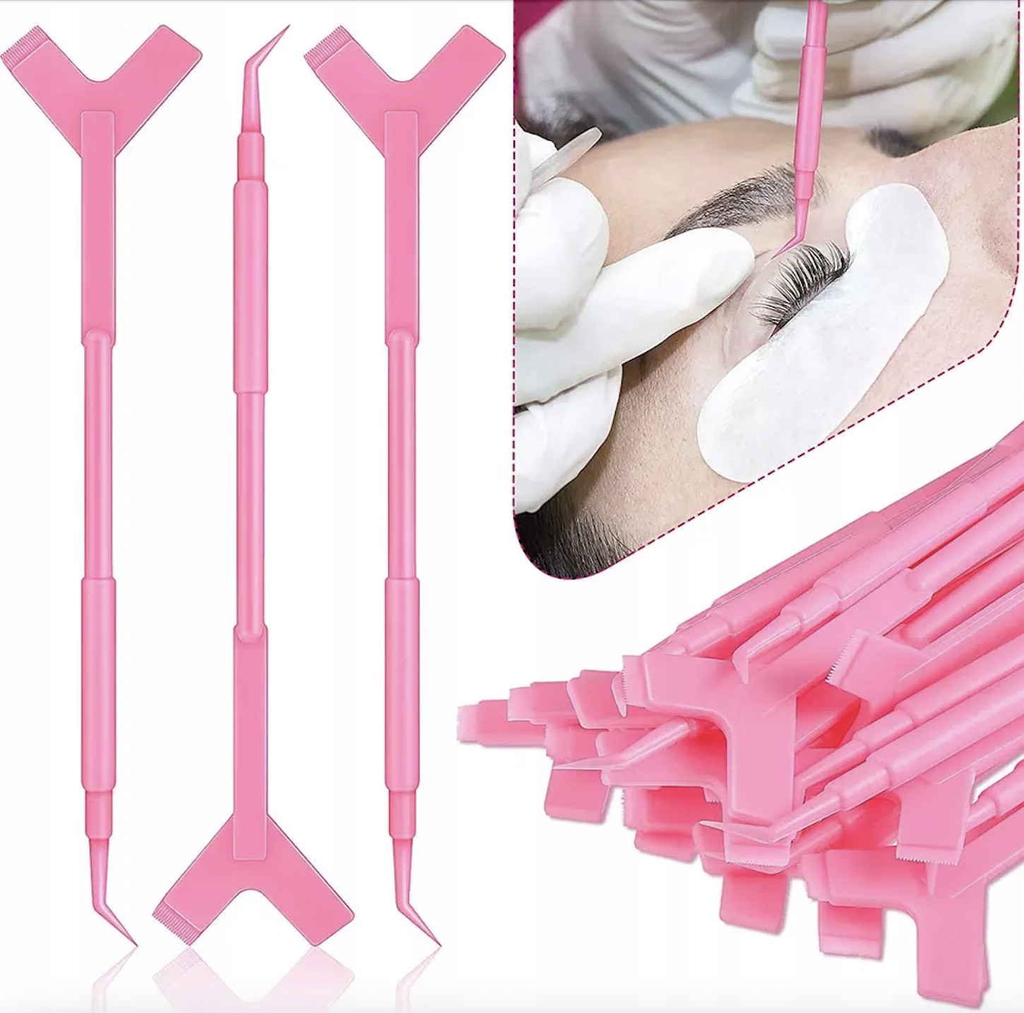 6X Sonda do liftingu rzęs z Aplikatorem Grzebyk Y