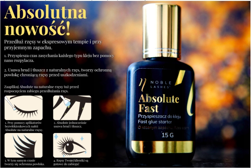 Przyśpieszacz kleju ABSOLUTE FAST Noble Lashes