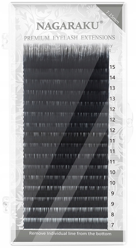 Rzęsy NAGARAKU Mink L 0,07 13mm 16 pasków