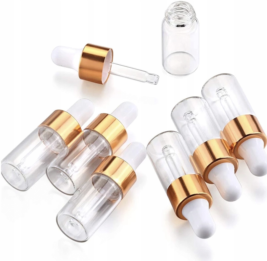 Butelka 5 ml szklana z pipetką na serum odżywkę