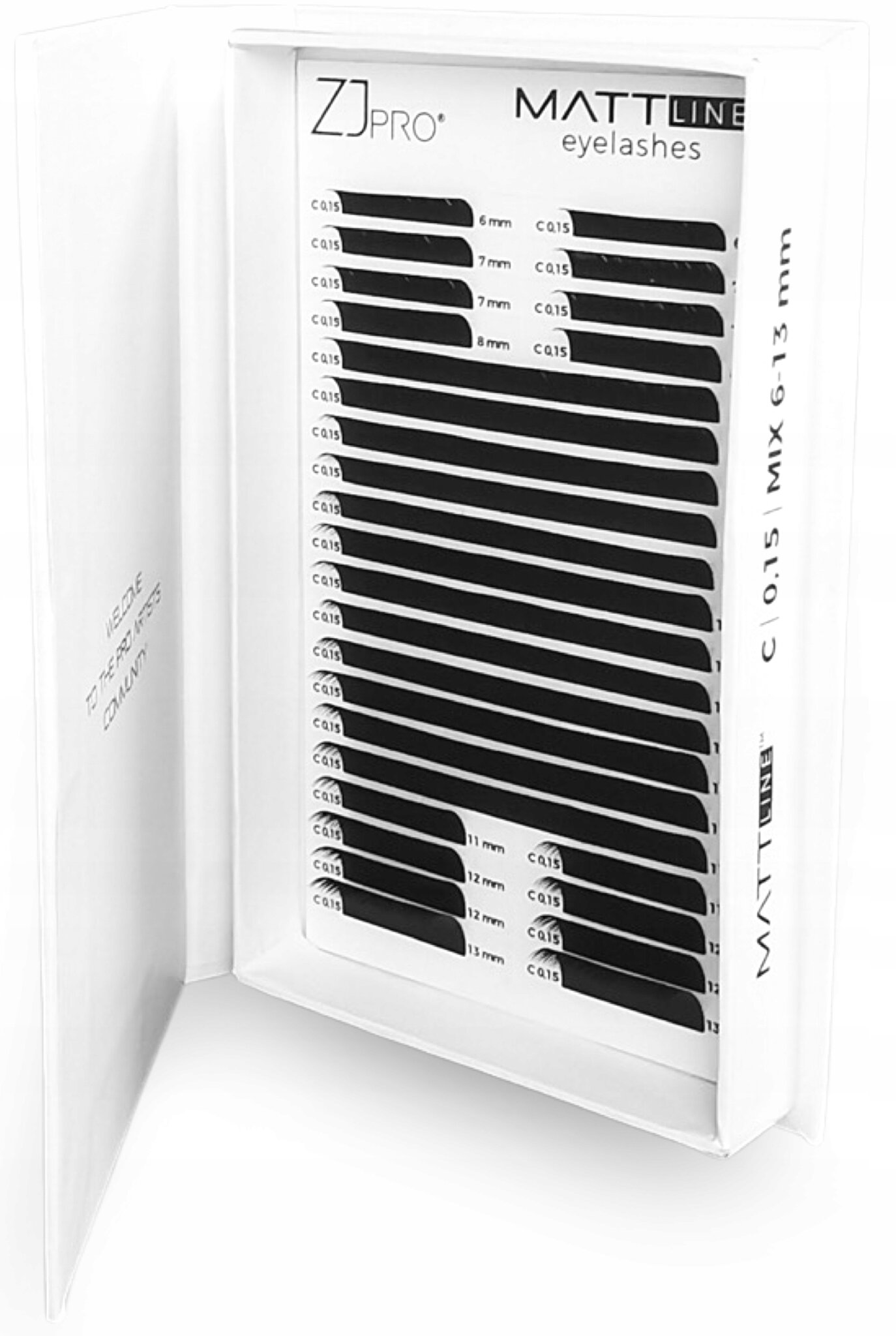 ZJPro RZĘSY MATTline eyelashes C 0,07 MIX ZJ PRO