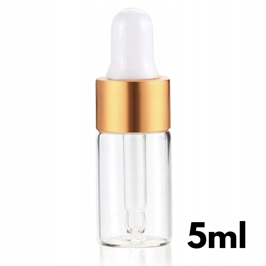 Butelka 5 ml szklana z pipetką na serum odżywkę