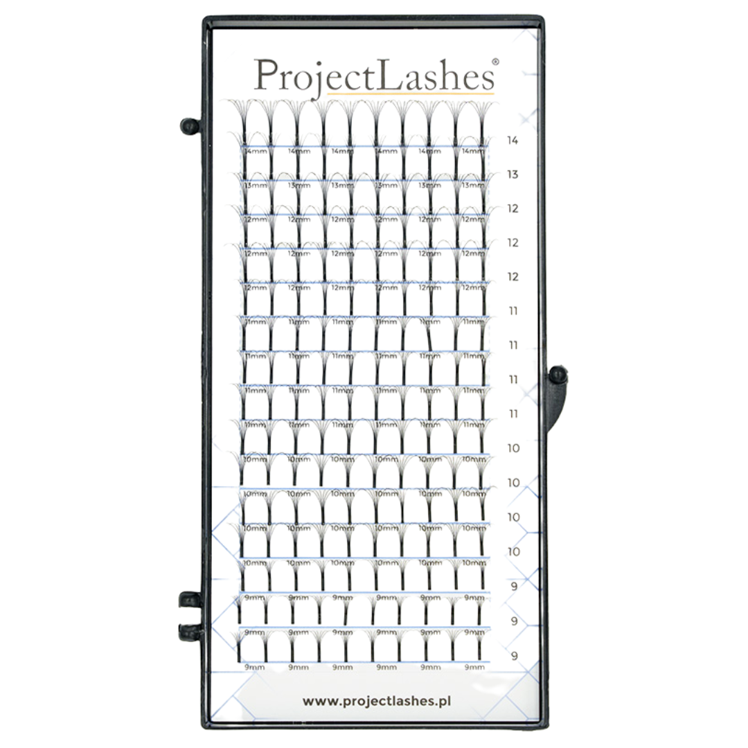 GOTOWE KĘPKI RZĘSY ProjectLashes skręt C 0,07 MIX