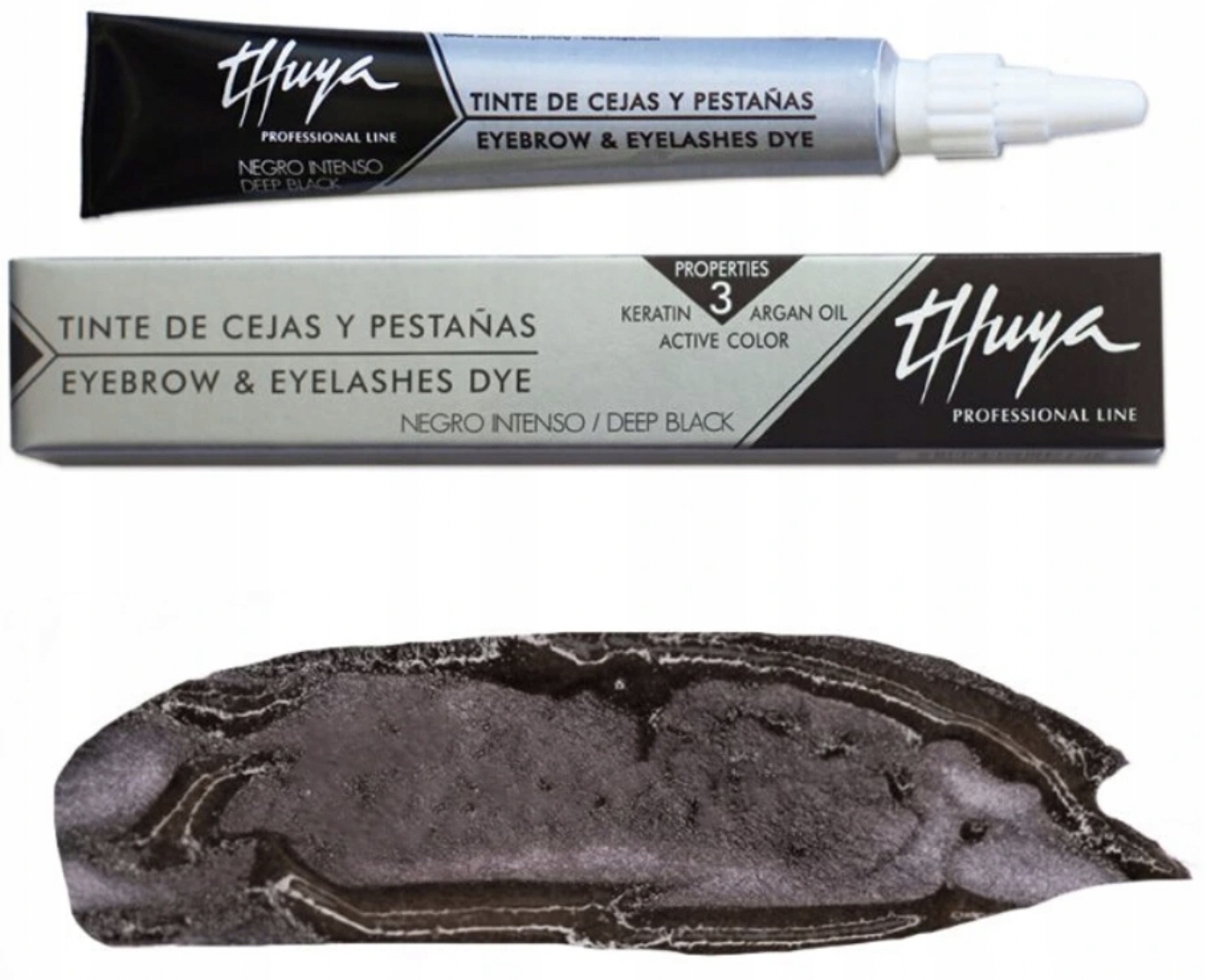 Henna THUYA do brwi i rzęs CZARNA deep black farbka
