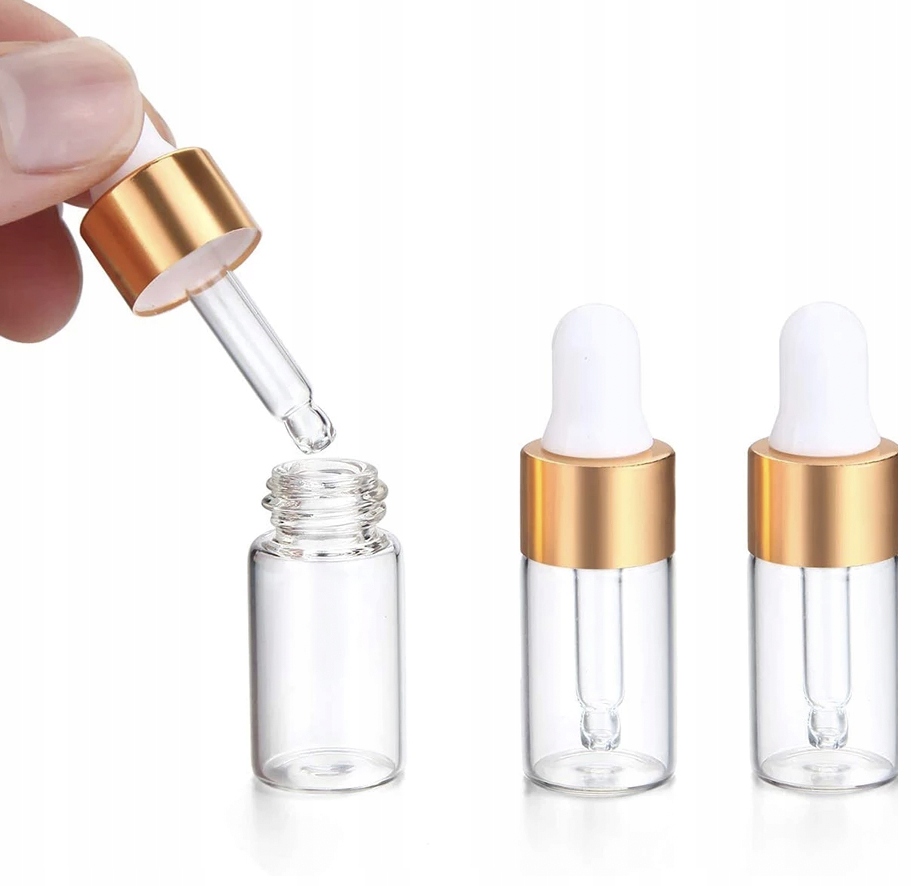 Butelka 10 ml szklana z pipetką na serum odżywkę