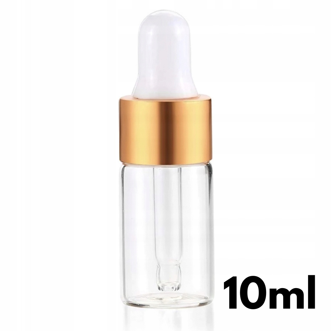 Butelka 10 ml szklana z pipetką na serum odżywkę