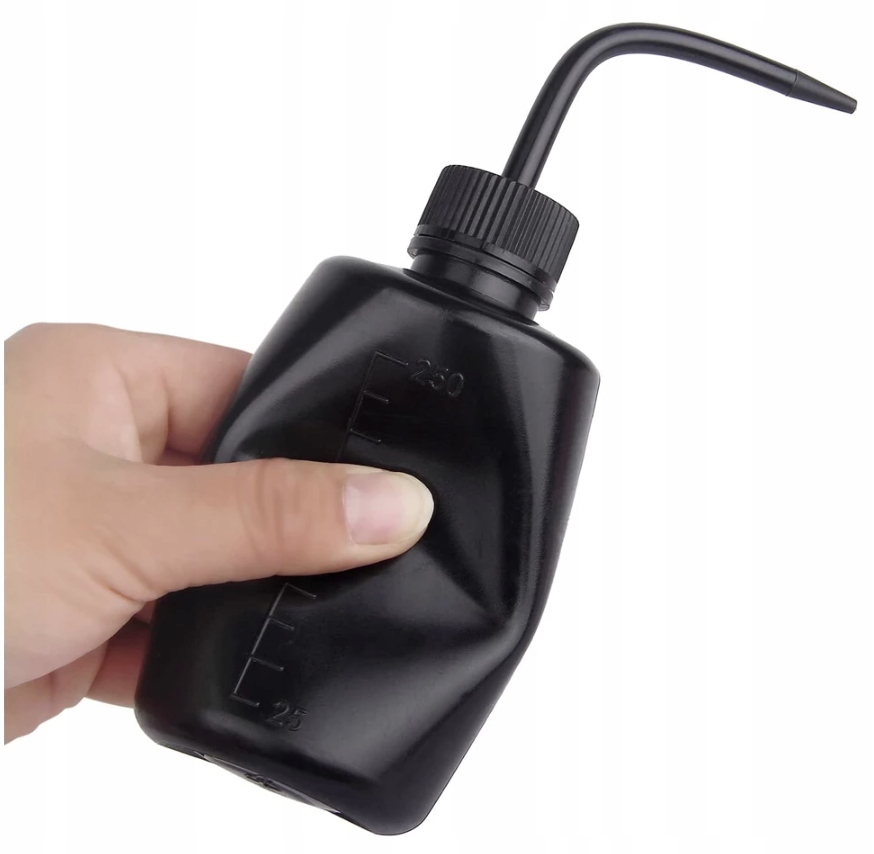 BUTELKA TRYSKAWKA 250ml BUTELECZKA DO MYCIA BLACK