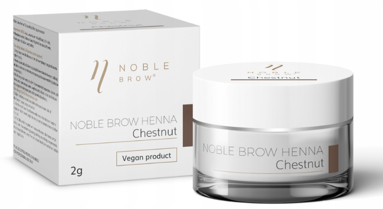 Henna pudrowa do brwi Noble Lashes brąz Chestnut