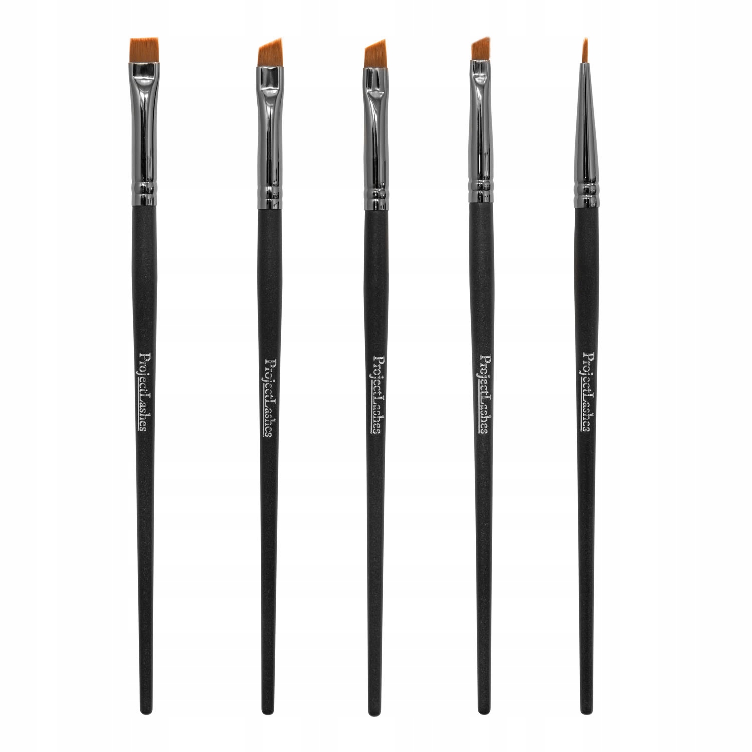 5x Pędzelek Skośny Pędzel Do Brwi Nakładania Henny ProjectLashes