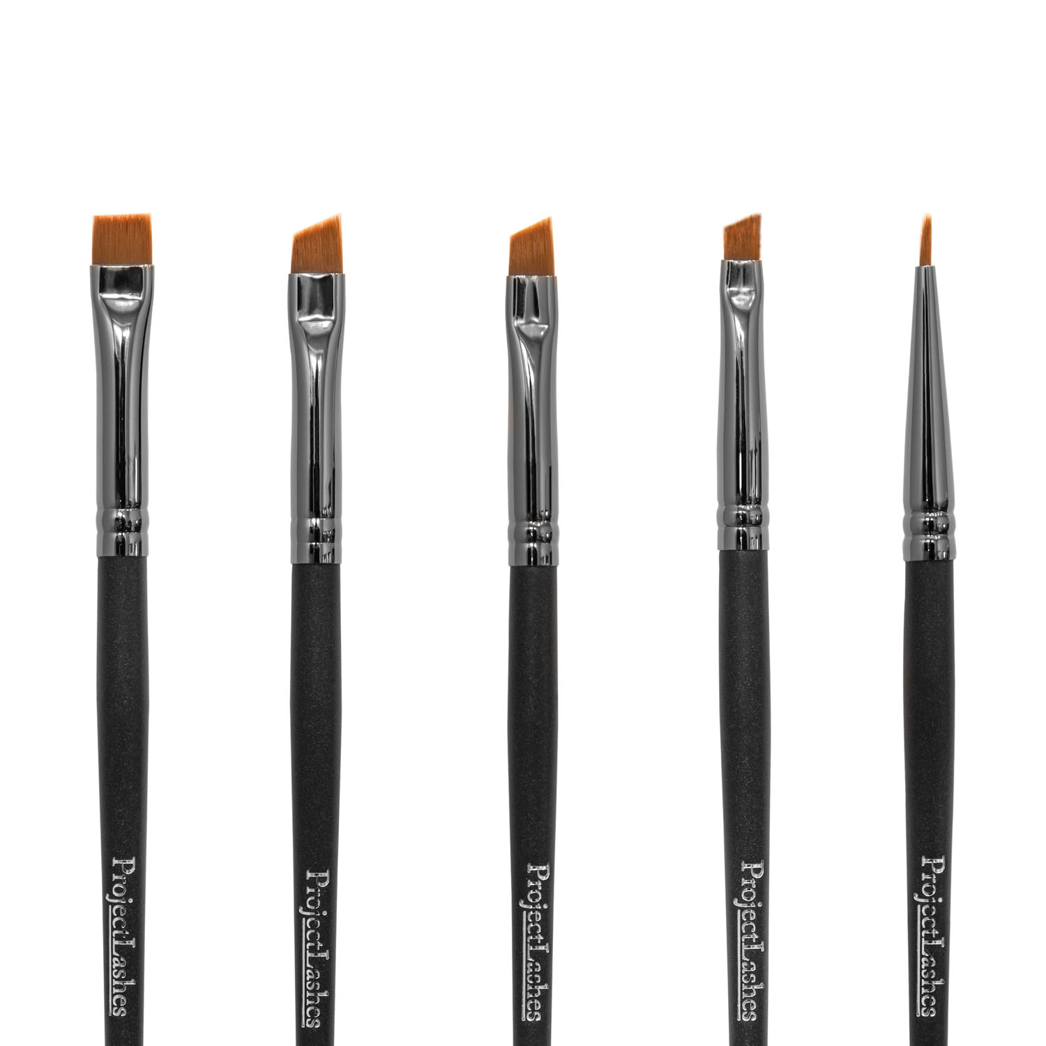 5x Pędzelek Skośny Pędzel Do Brwi Nakładania Henny ProjectLashes