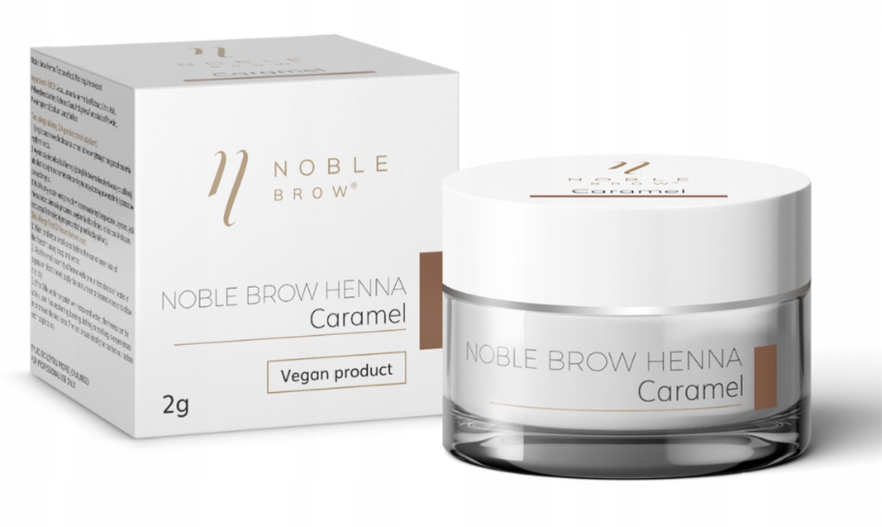 Henna pudrowa do brwi Noble Lashes Caramel