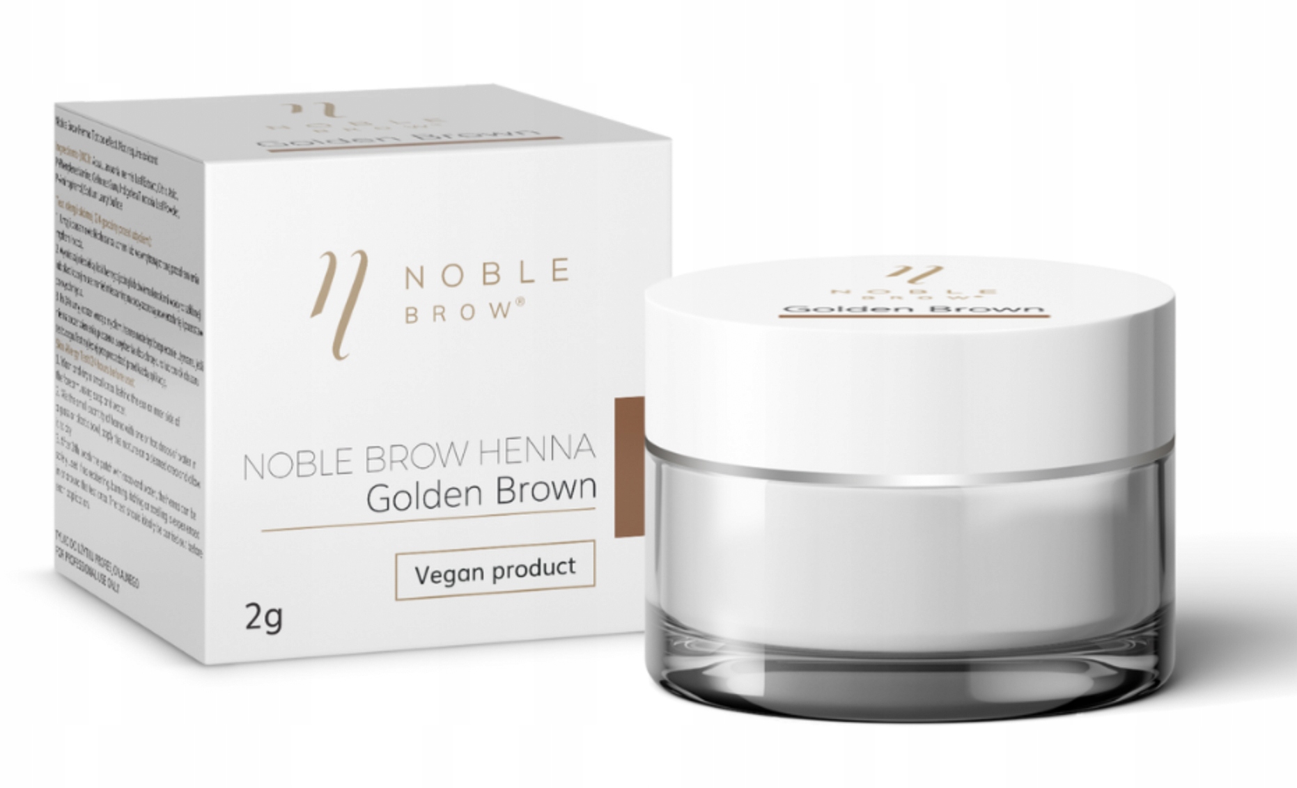 Henna pudrowa do brwi Noble Lashes Golden Brown