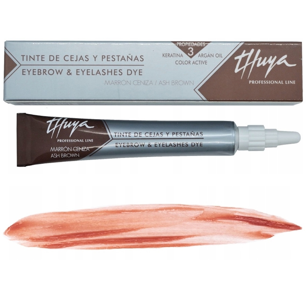 Henna THUYA do brwi i rzęs ASH BROWN brązowa choco farbka