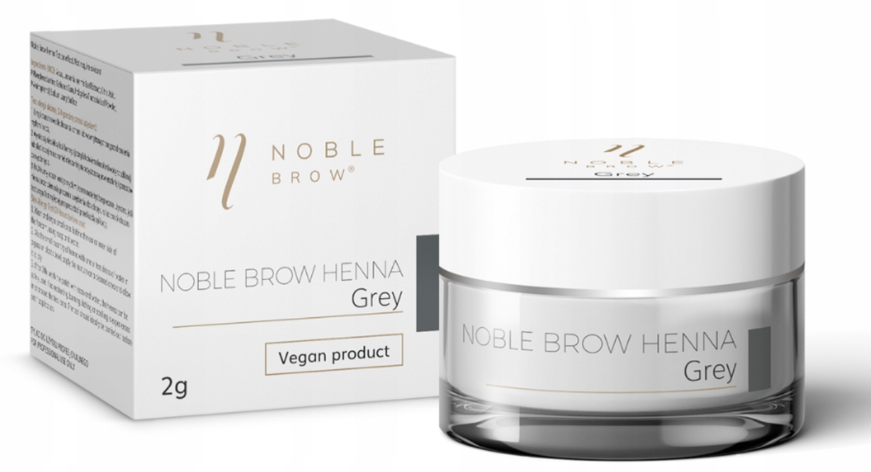 Henna pudrowa do brwi Noble Lashes Gray Szara