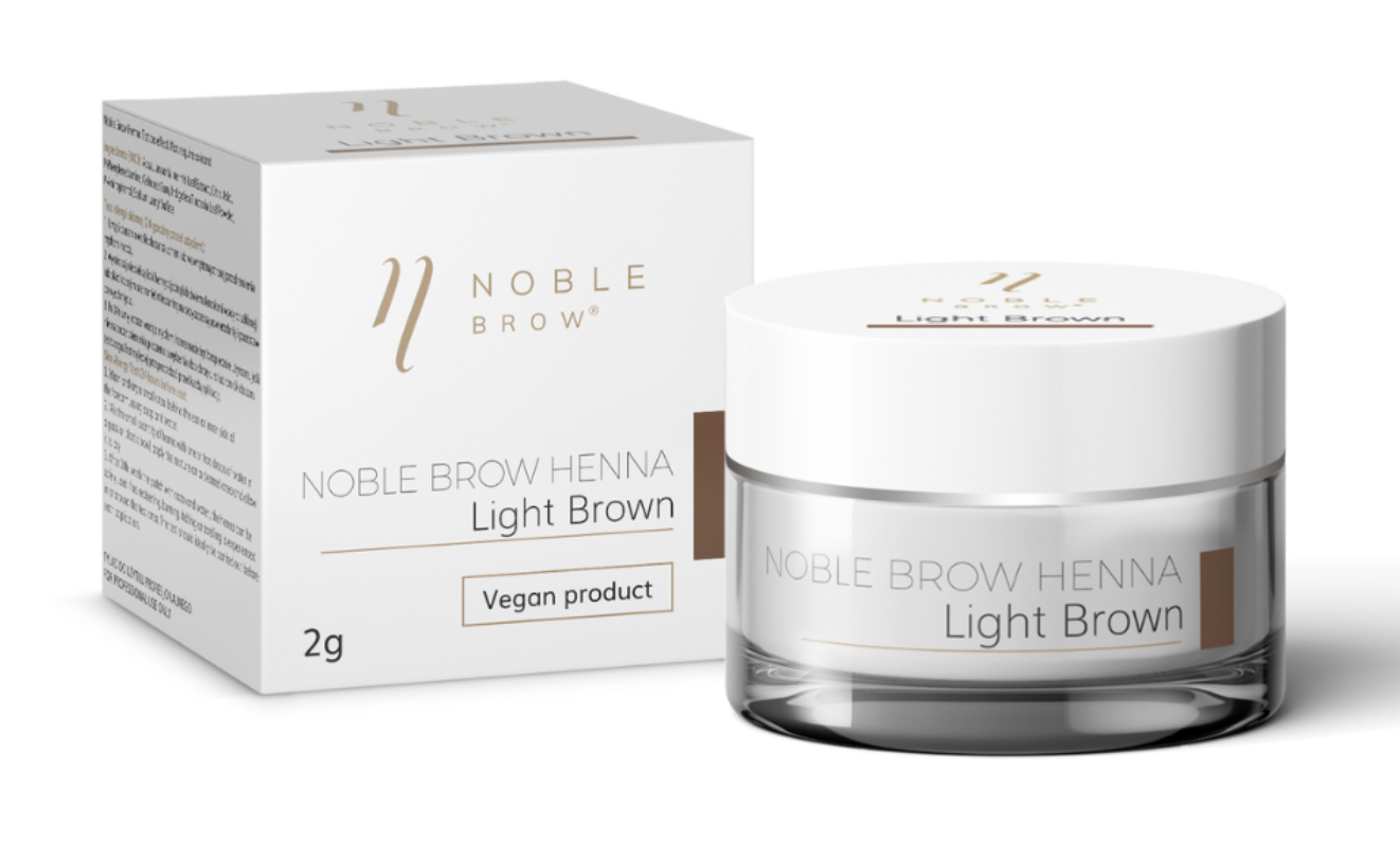 Henna pudrowa do brwi Noble Lashes Light Brown