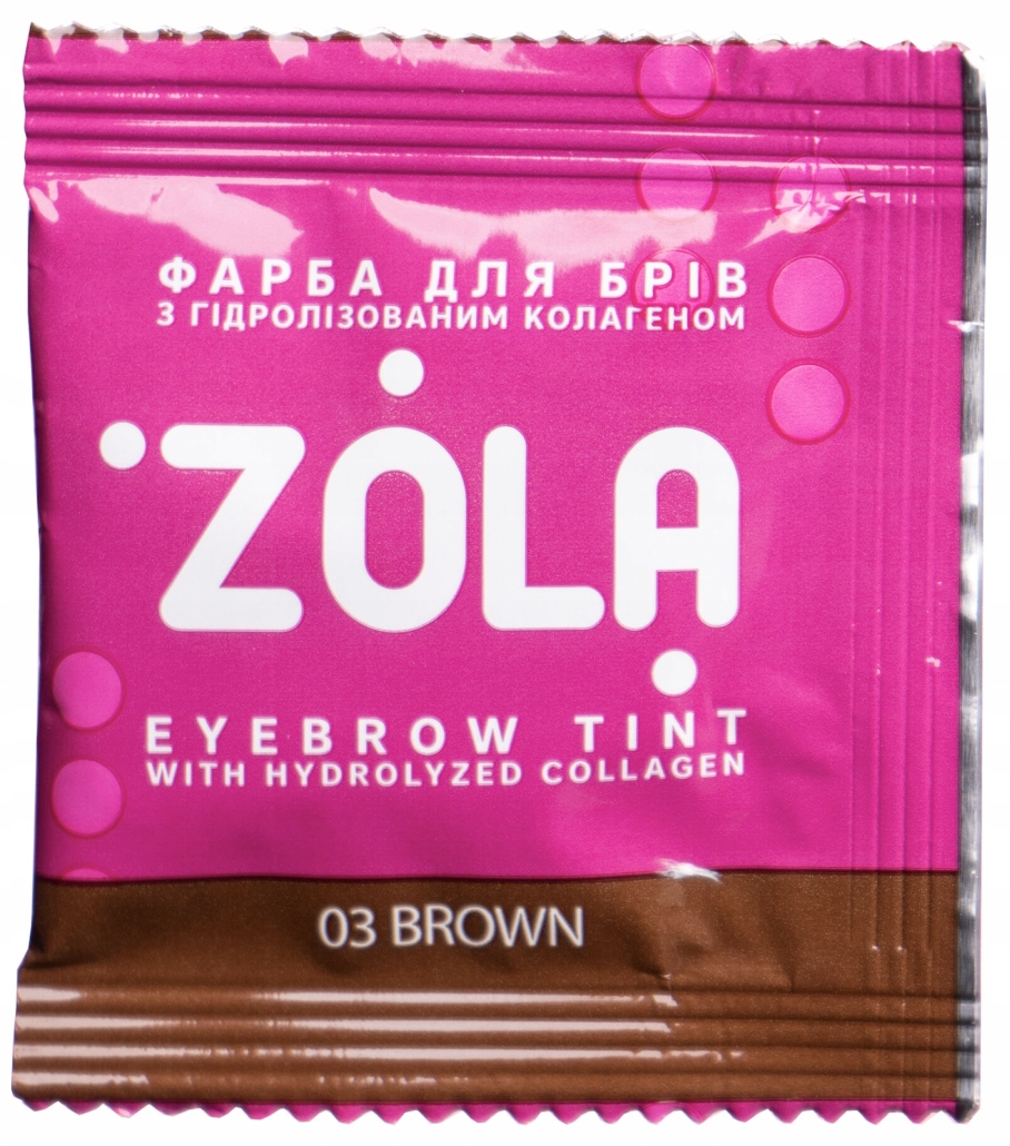 Farbka do brwi w saszetce ZOLA Brow Tint + oksydant 3% w saszetce