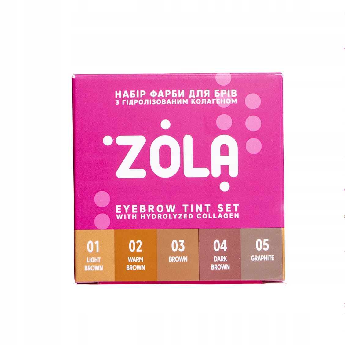 Farbka do brwi ZOLA 04 Dark Brown + oksydant