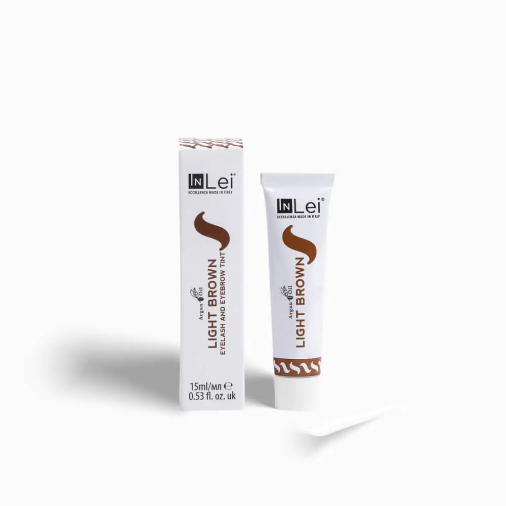 InLei® Farba do rzęs i brwi “LIGHT BROWN” – jasny brąz farbka