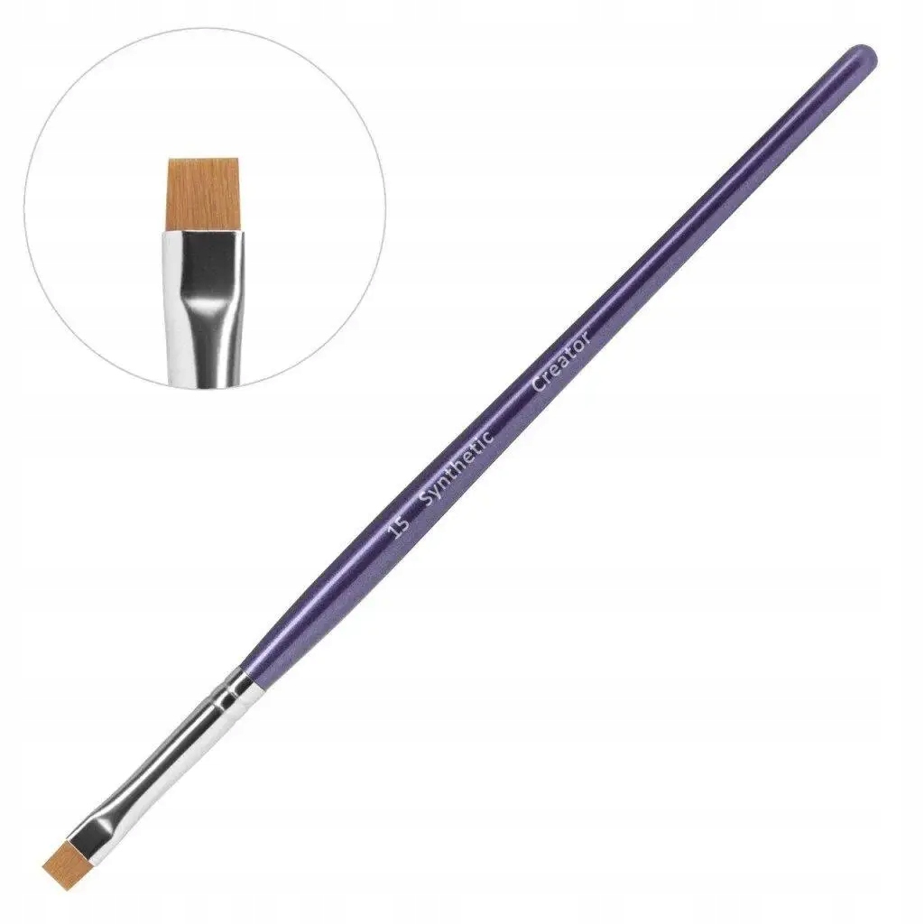 Pędzel do stylizacji brwi Synthetic Creator nr 15 prosty