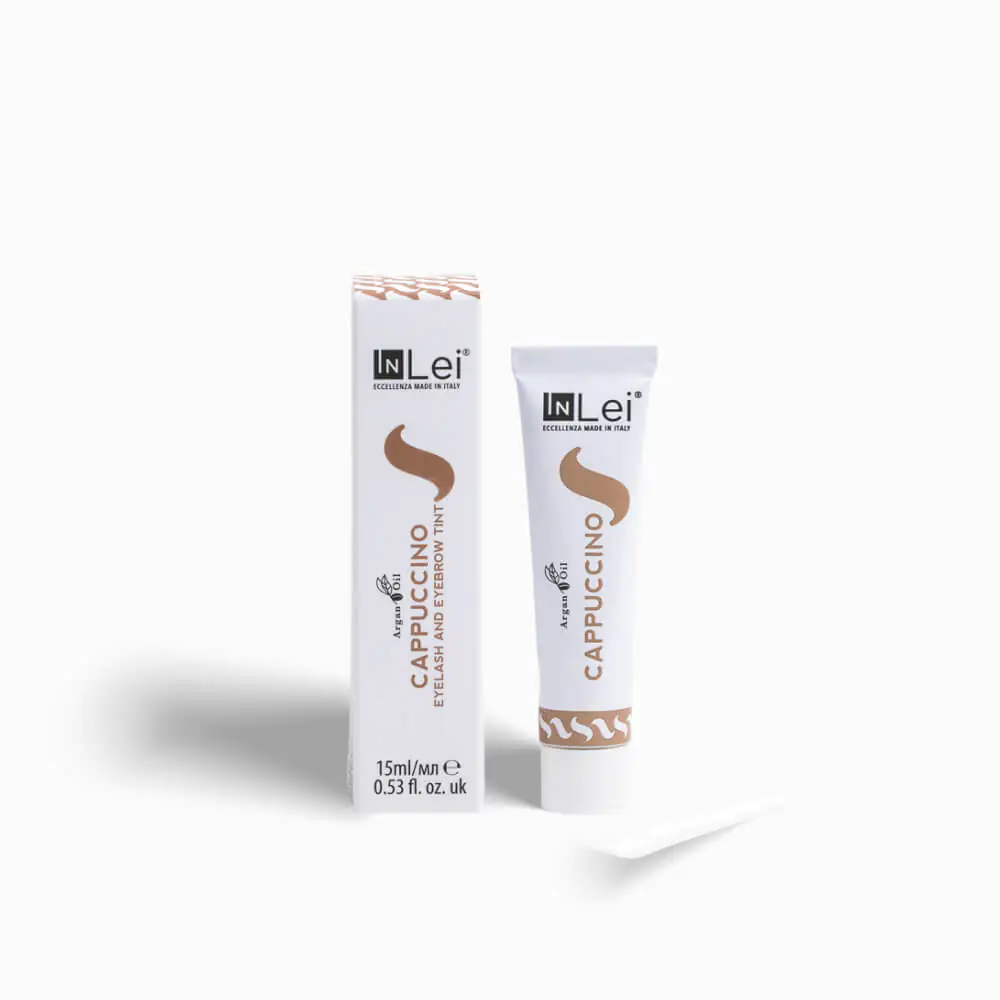 InLei® Farba do rzęs i brwi “CAPPUCCINO”  - ciepły brąz farbka