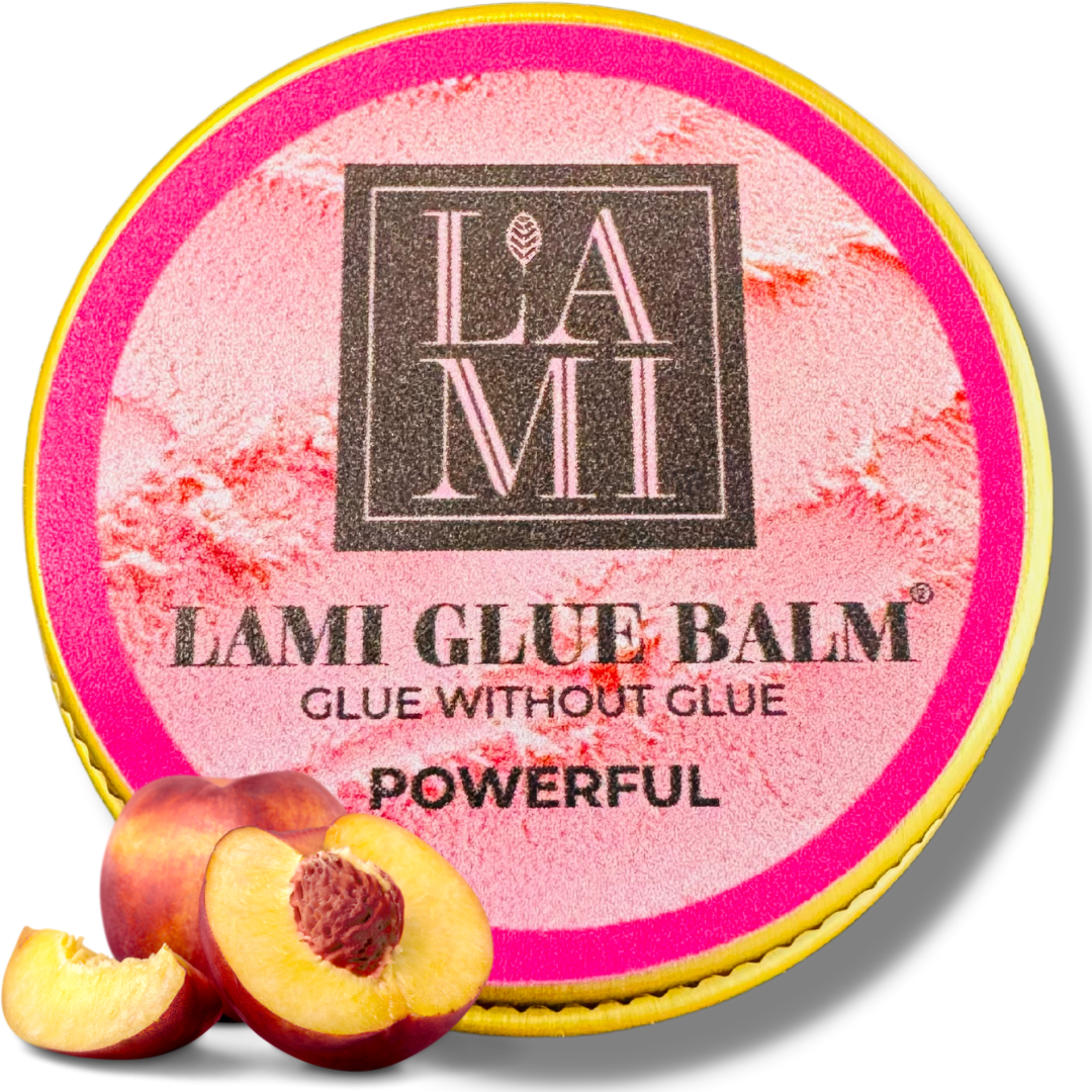 LAMI LASHES POWERFUL Balm glue klej bez kleju 10g PEACH mocny