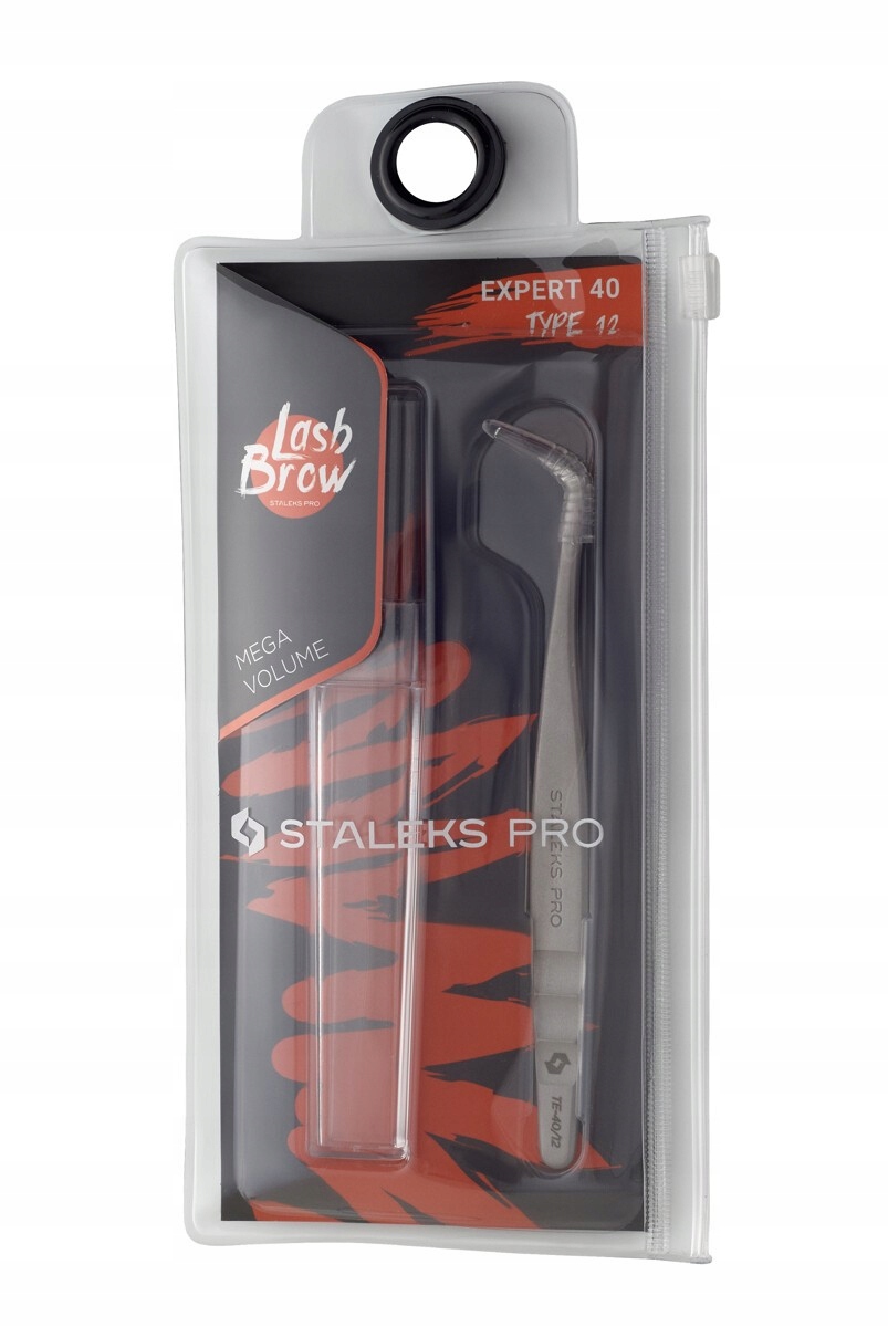 Pęseta do przedłużania rzęs STALEKS TE-40/12 precyzyjna