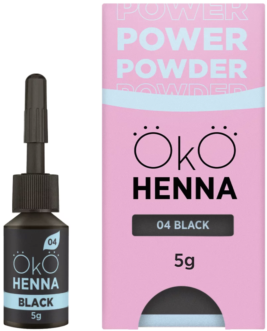 Henna pudrowa do brwi OkO #04 Black 5g