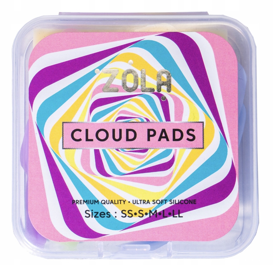Formy silikonowe do laminacji rzęs ZOLA Cloud Pads 5 par wałki
