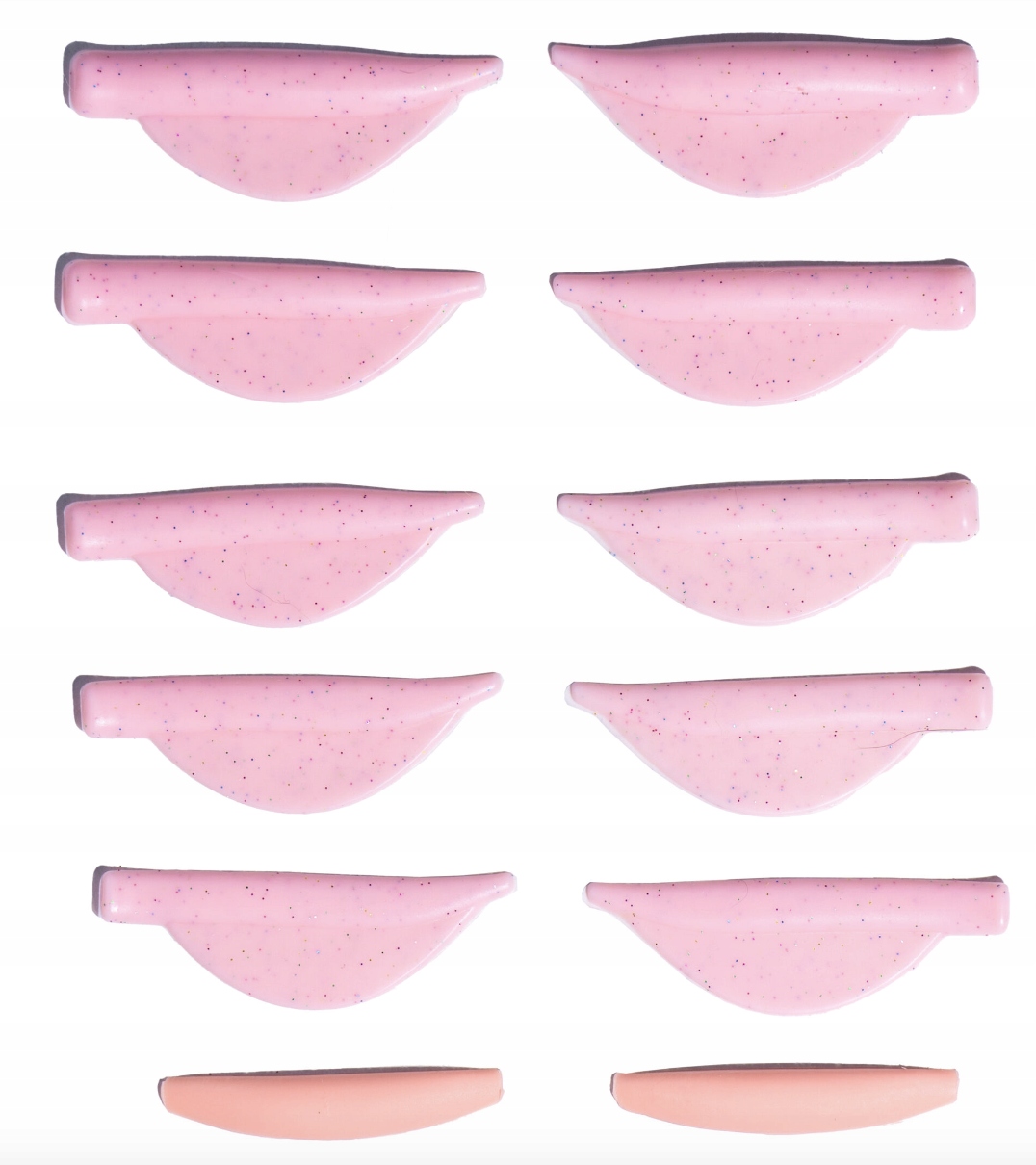Formy silikonowe do laminacji rzęs ZOLA Pinky Shiny Pads 6 par