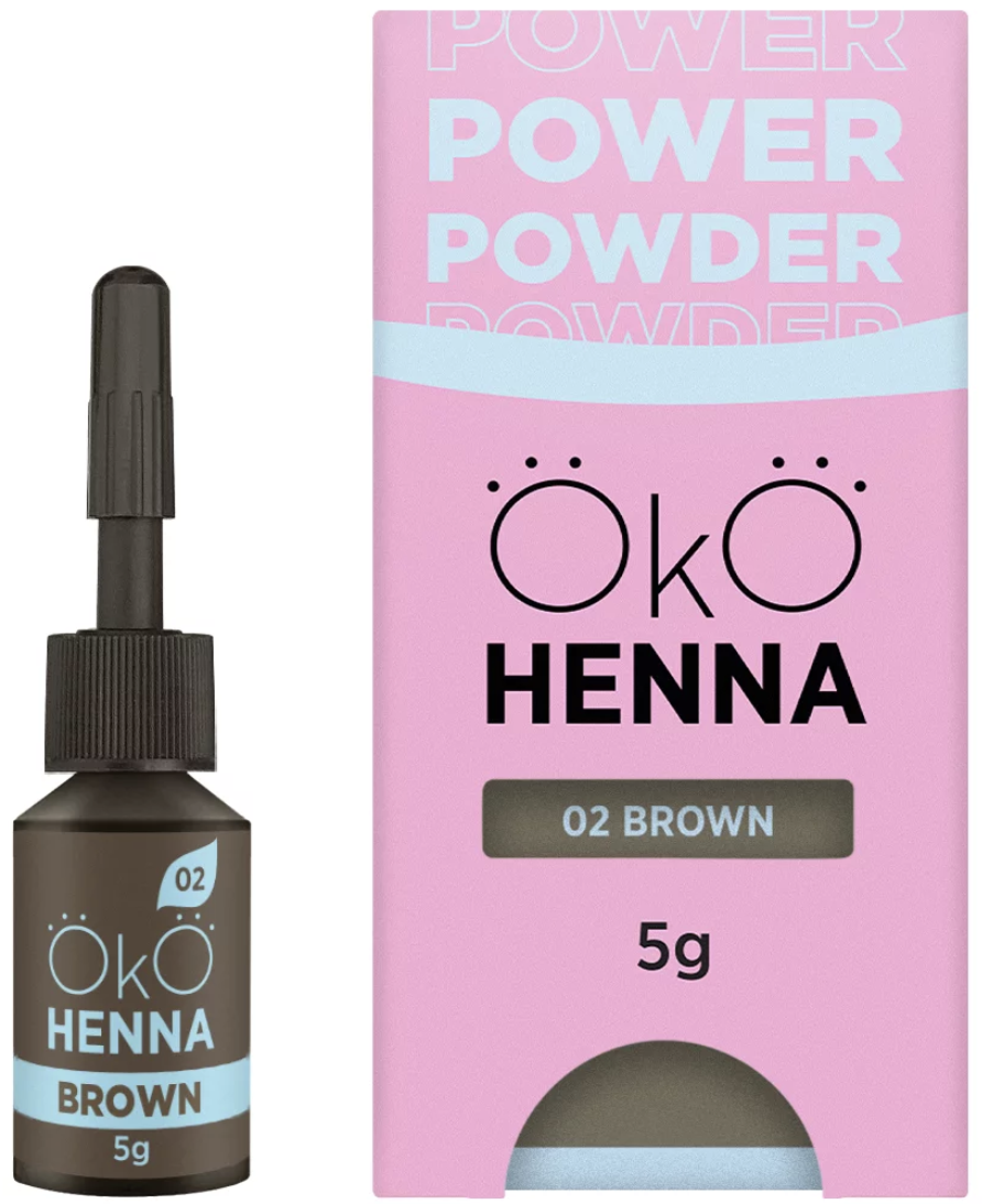 Henna pudrowa do brwi OkO #02 brown 5g