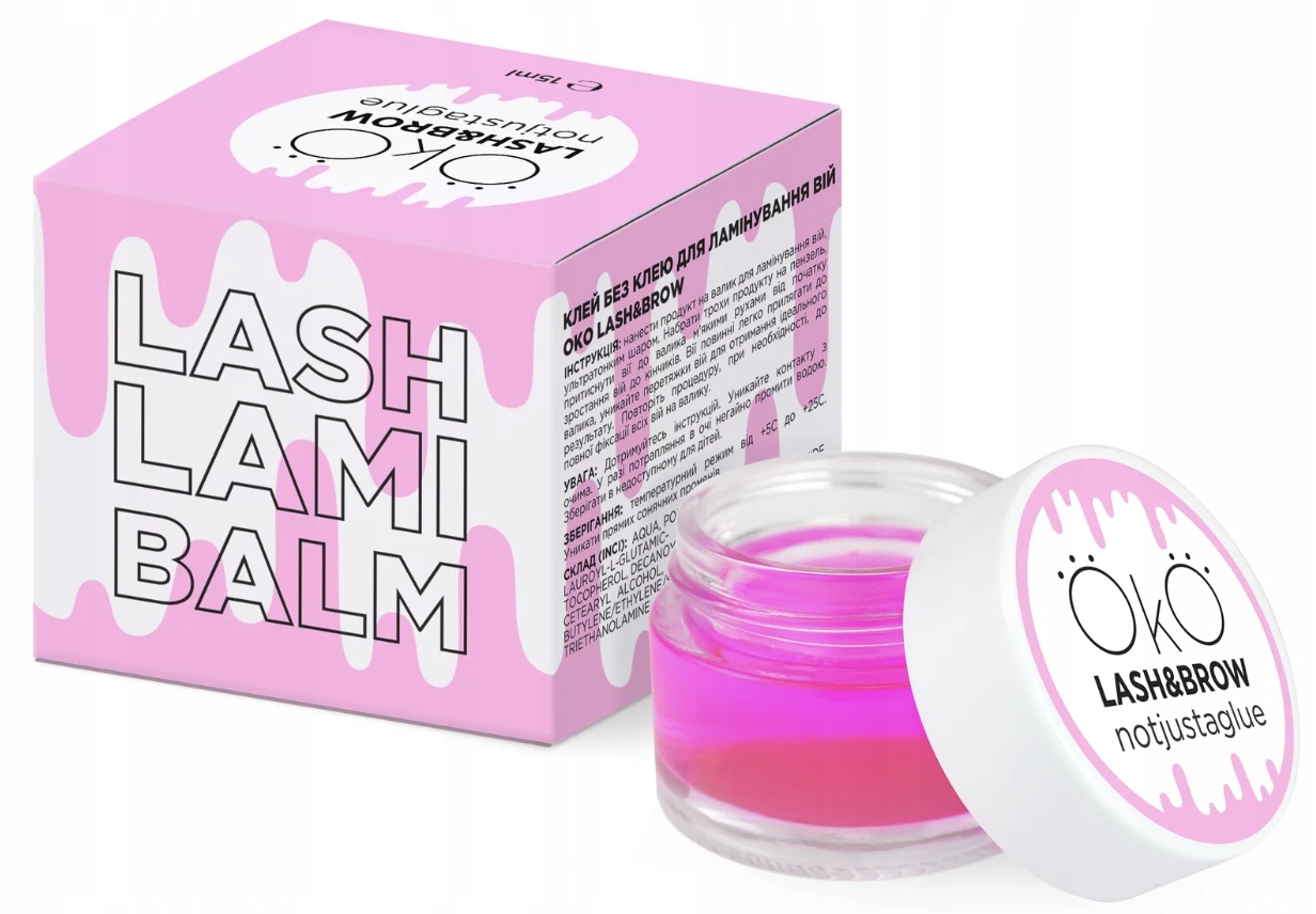Klej bez kleju OKO Lash Lami Balm 15 ml do liftingu rzęs laminacji brwi