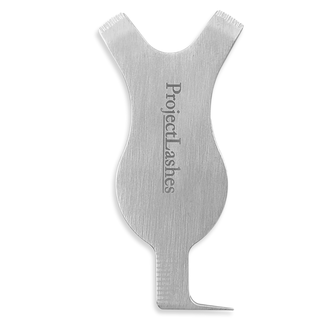 Metalowy grzebień Y do liftingu laminacji rzęs PROFESSIONAL grzebyk sonda