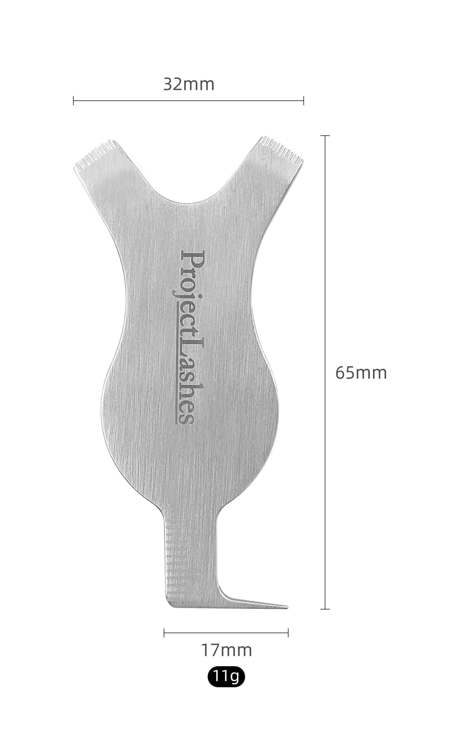 Metalowy grzebień Y do liftingu laminacji rzęs PROFESSIONAL grzebyk sonda