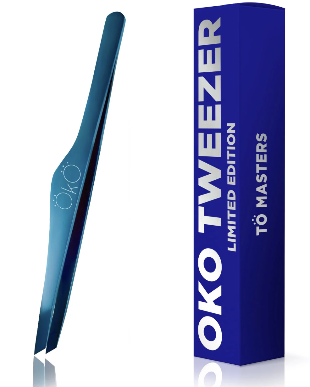 Pęseta do brwi OkO niebieska wersja limitowana Blue Magic Premium