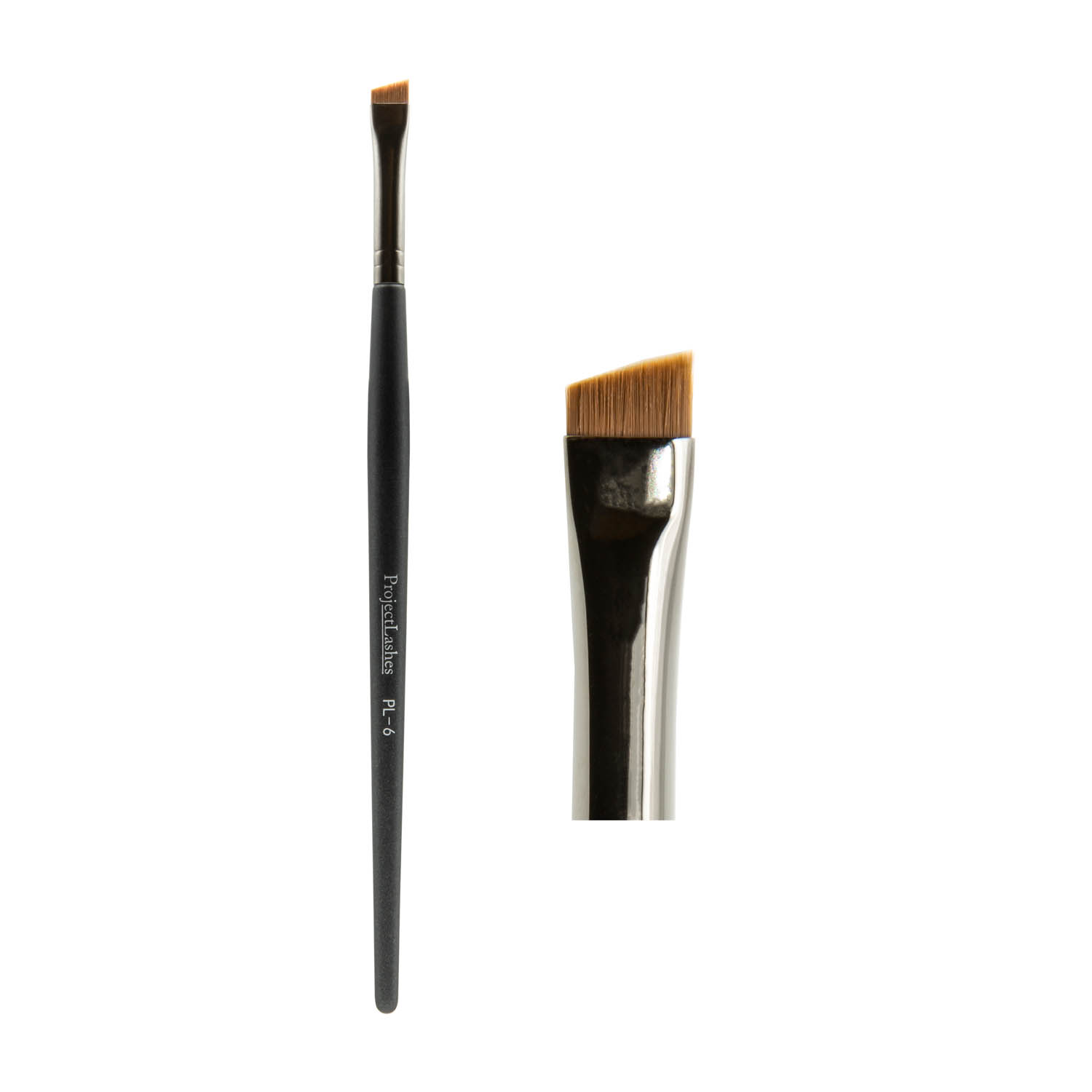 Pędzel do brwi i eyelinera ProjectLashes PL-6 skośny duży