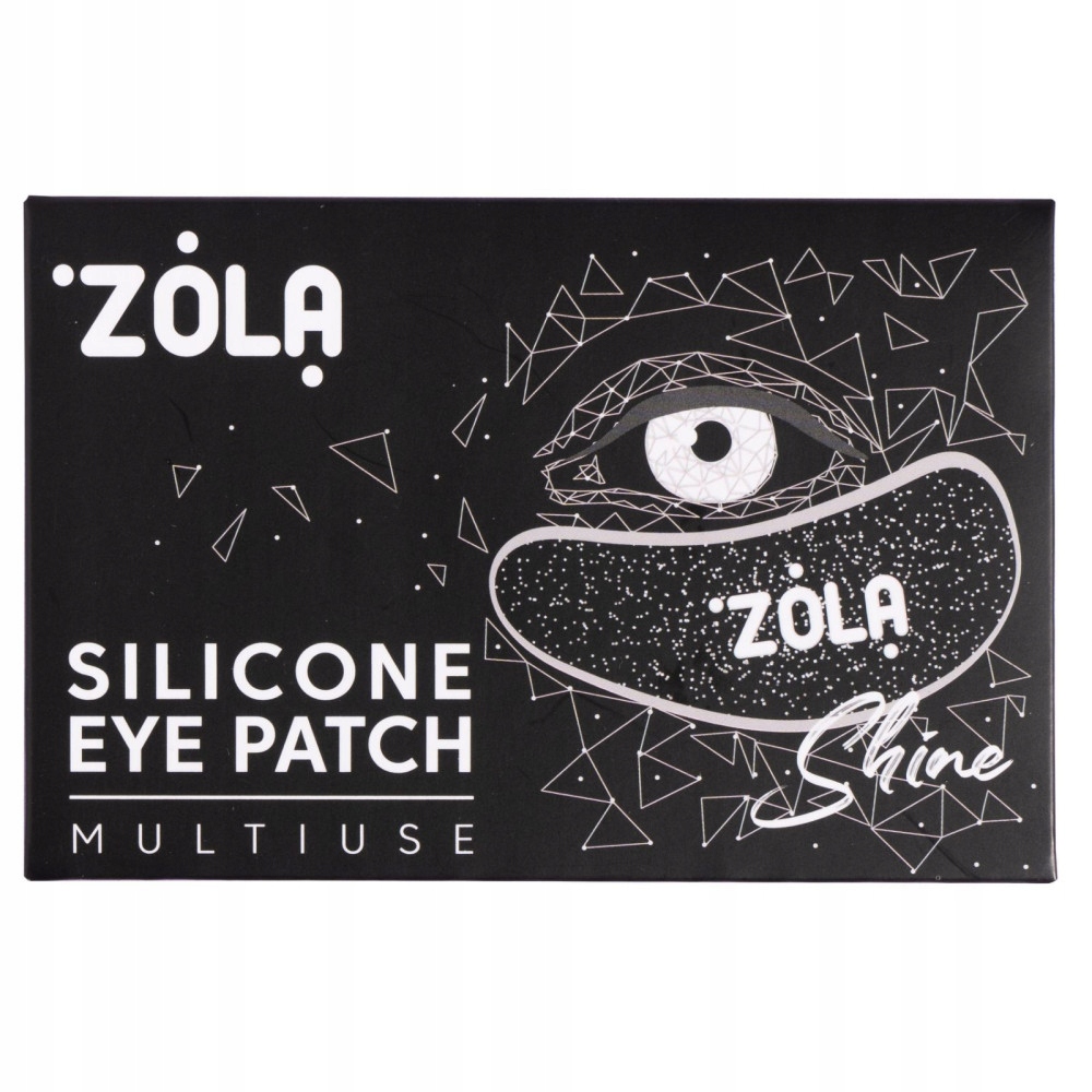 Wielorazowe silikonowe płatki pod oczy ZOLA czarne
