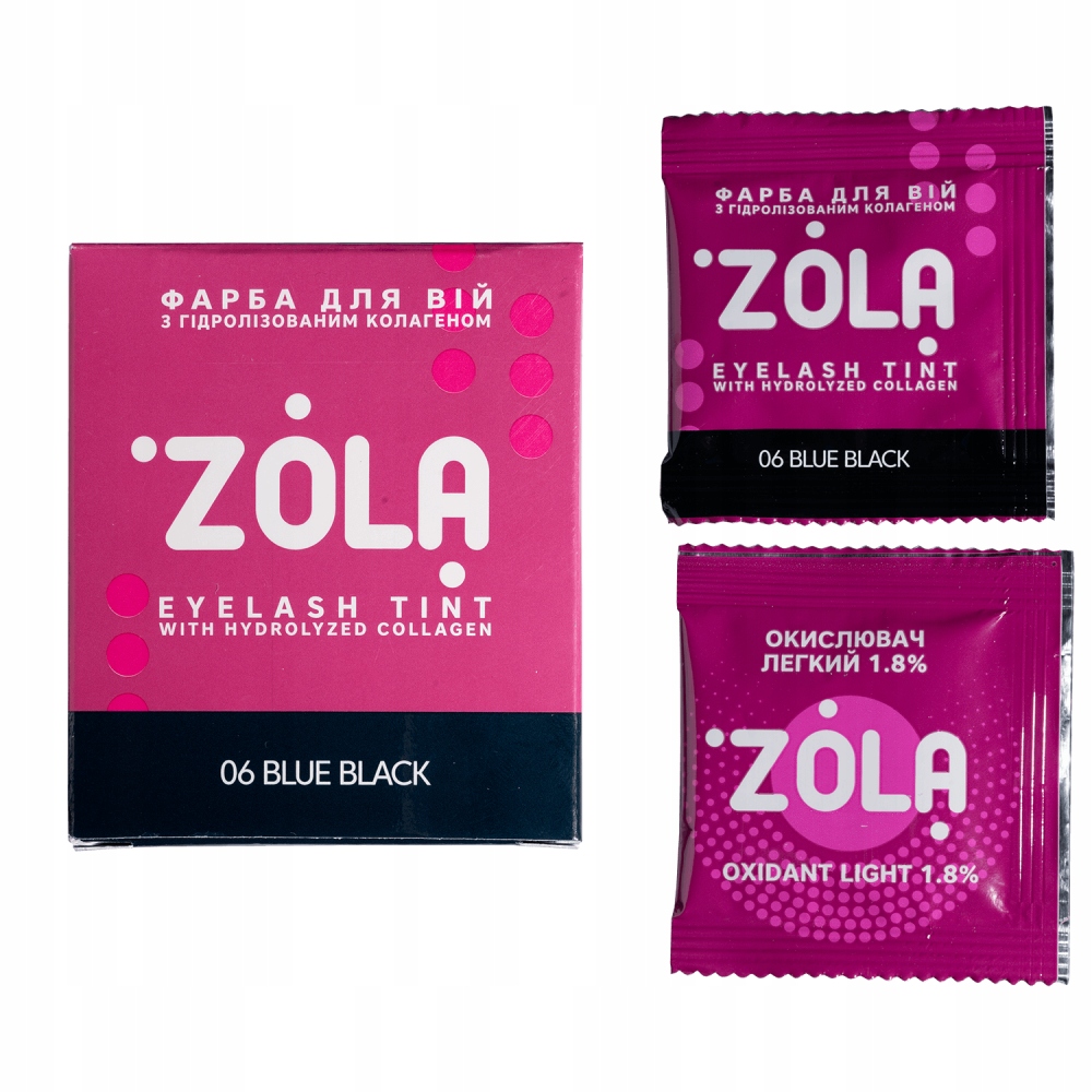 Farbka do brwi w saszetce ZOLA Brow Tint + oksydant 3% w saszetce