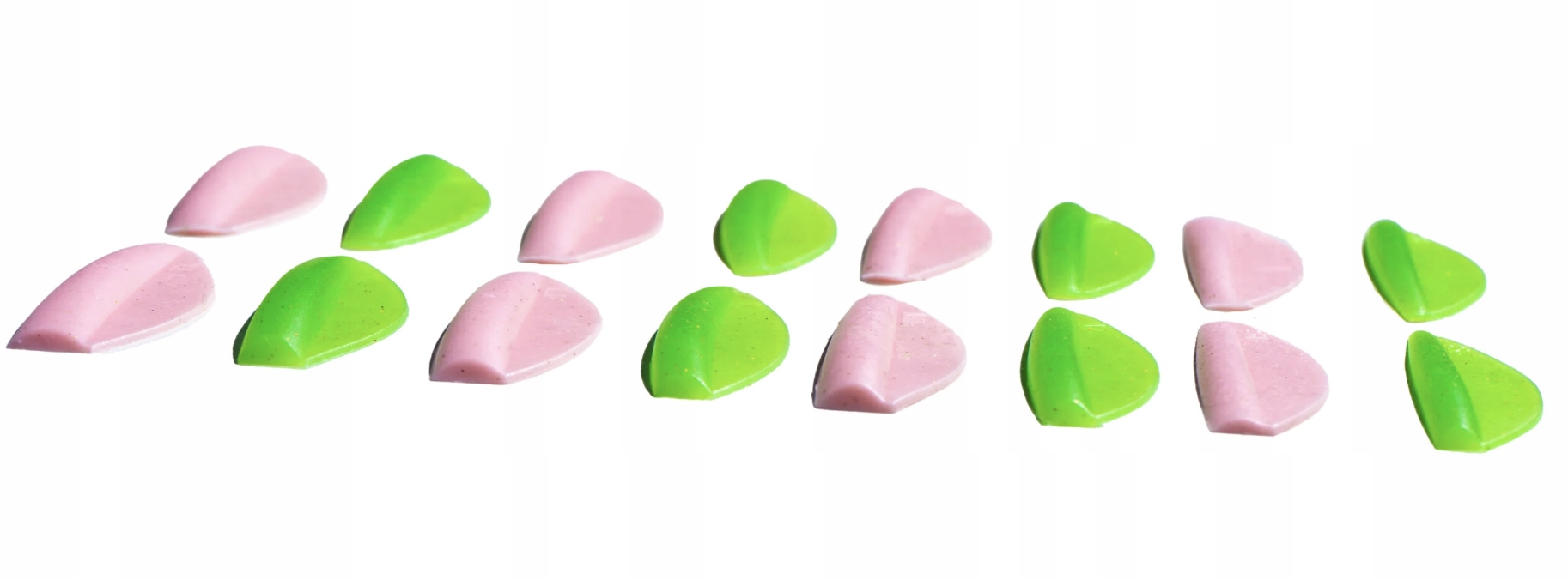 Formy silikonowe do laminacji rzęs round curl pink & green wałeczki Zola
