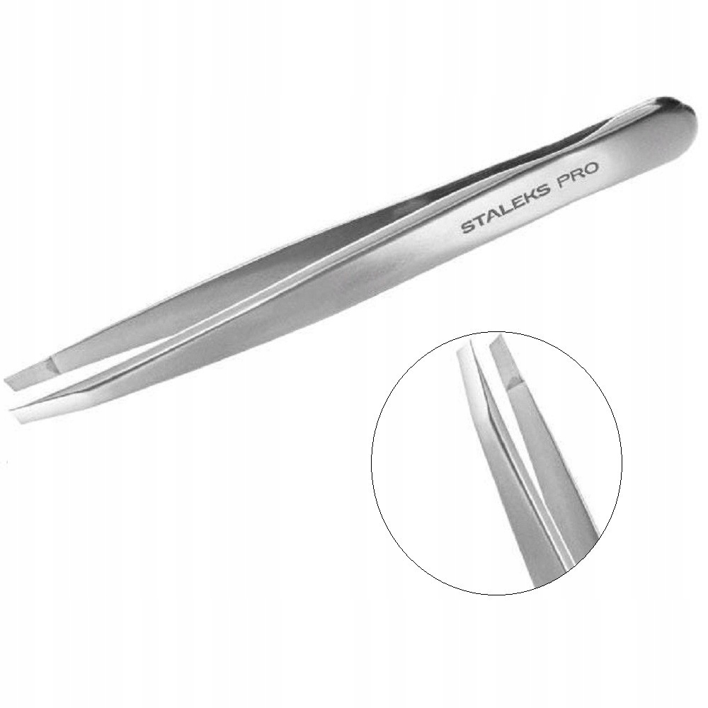 Pęseta do stylizacji brwi Staleks Pro Expert TE-10/4