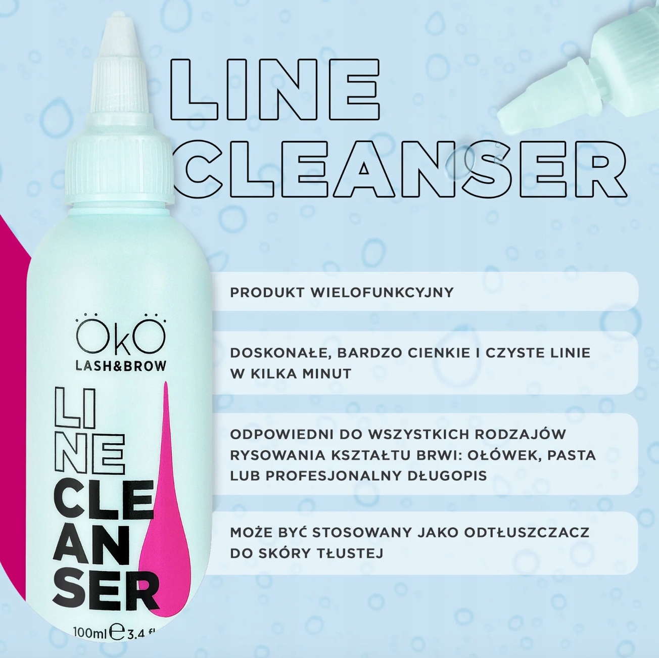 Płyn do czyszczenia linii brwi OKO Line Cleanser 100 ml