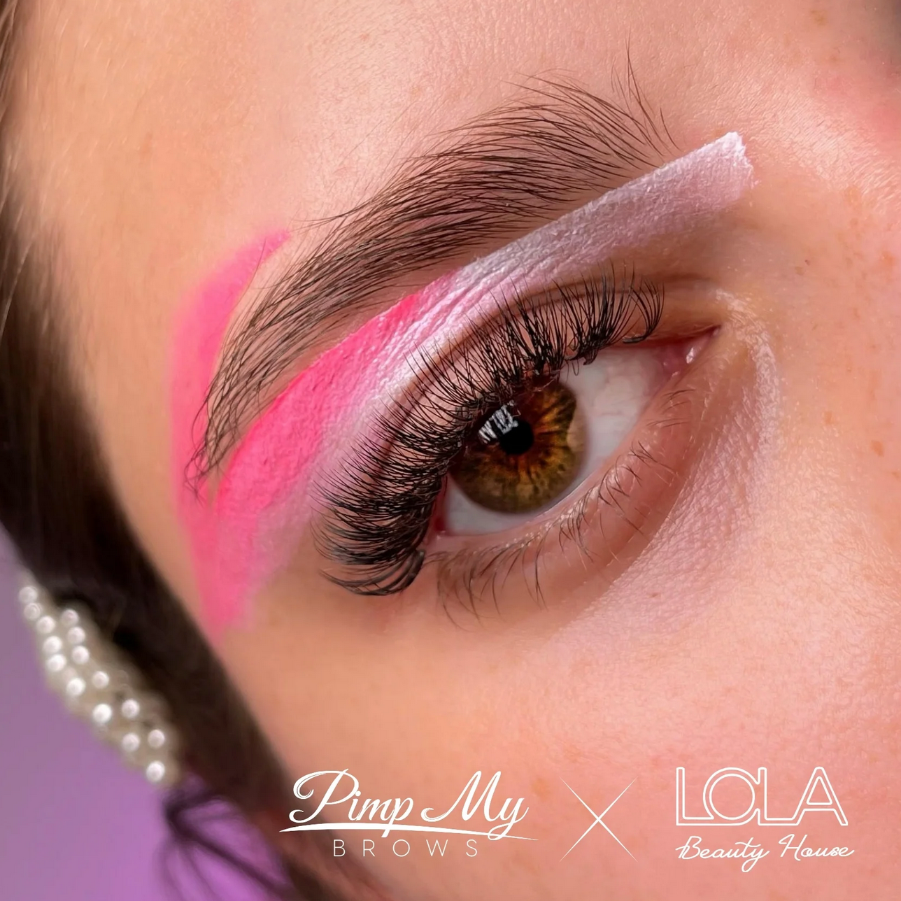 RÓŻOWA pasta do geometrii brwi Lola Beauty House x Pimp My Brows