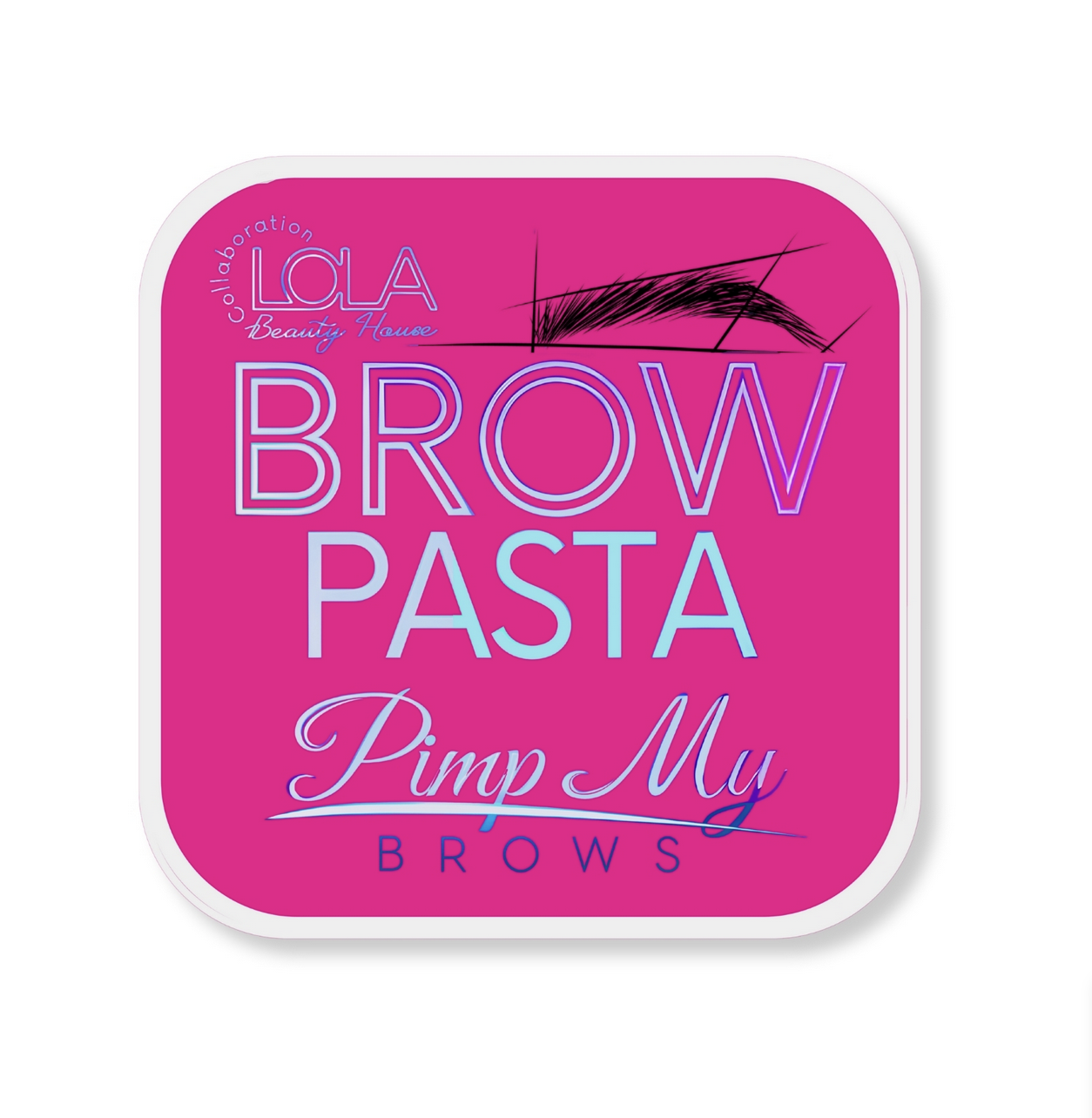 RÓŻOWA pasta do geometrii brwi Lola Beauty House x Pimp My Brows