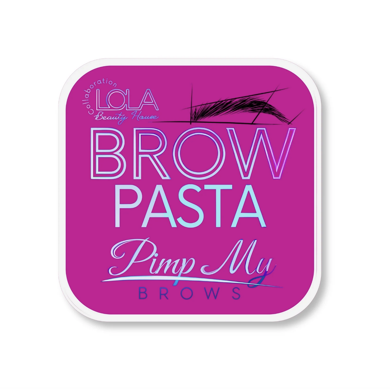FIOLETOWA pasta do geometrii brwi Lola Beauty House x Pimp My Brows