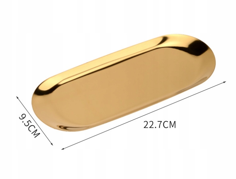 Tacka Metalowa na Narzędzia Kosmetyczne Stal Nierdzewna różowa 22,7x9,5 cm