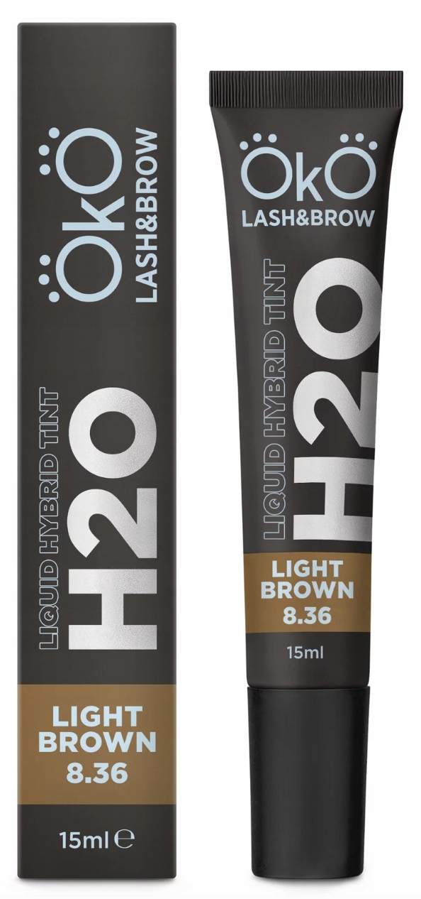 Farba do brwi i rzęs OkO H20 Liquid Hybrid Tint Light Brown 8.36, 15 ml farbka